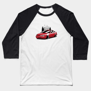 Red Opel Calibra Classic Coupe Baseball T-Shirt